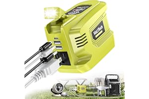 VoLtTech Real 200W Power Inverter Compatible with Ryobi 18V Battery, 18V to 110V-120V, Portable Phone Charger with USB Charger Adapter, 2 USB Ports & 1 Type-C & 1 AC Outlet (No Battery)