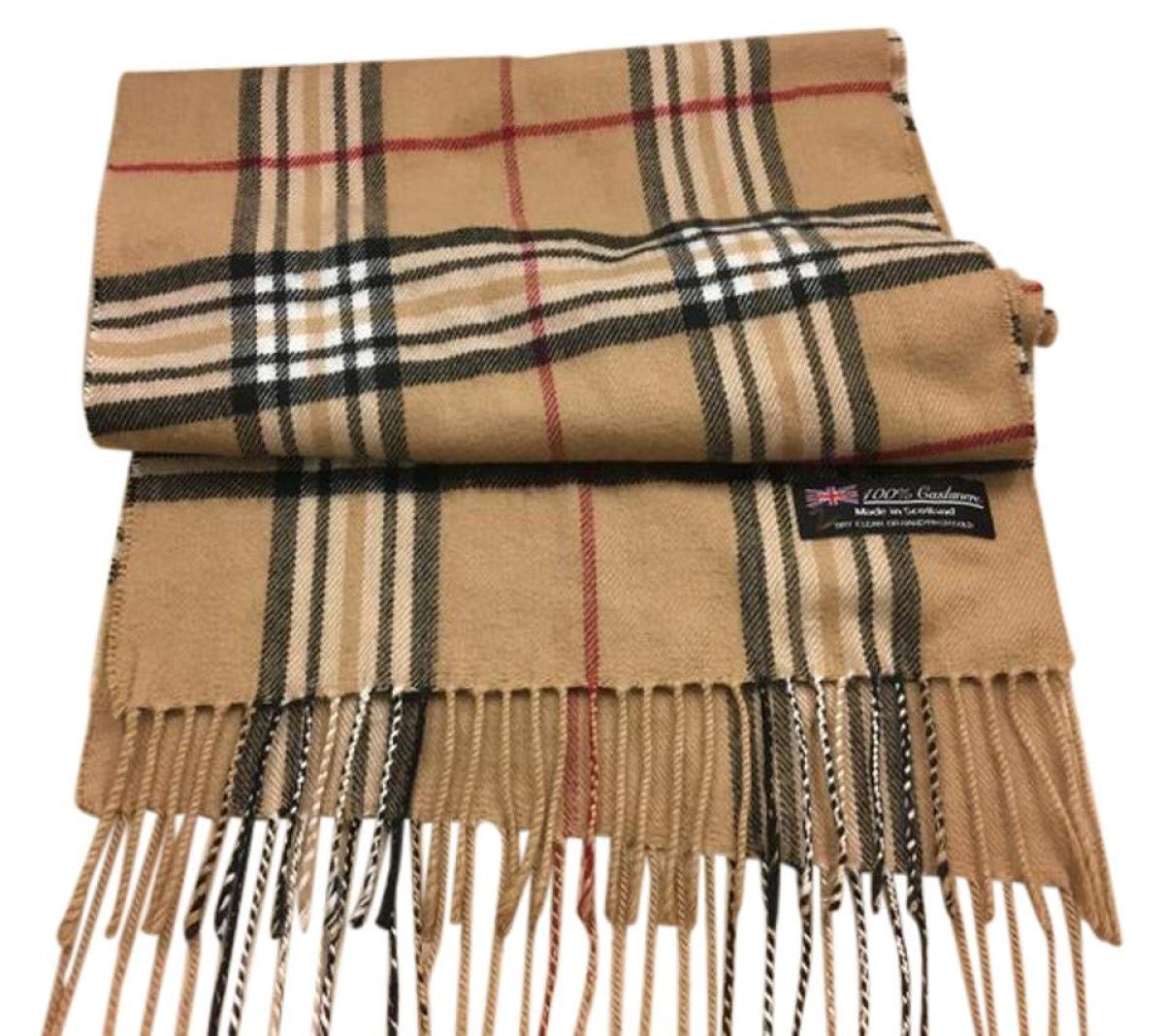 100% Authentic Real Cashmere Super Plaid Scarf - Unisex (Men/Women) - 12" x 72" long scarf - Perfect for Birthday Gift 100% Authentic Real Cashmere Super Plaid Scarf - Unisex (Men/Women) - 12" x 72" long scarf - Perfect for Birthday Gift