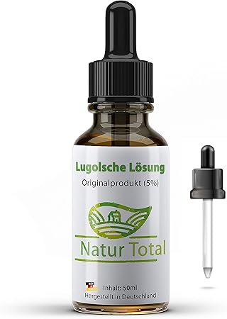 Lugolsche Losung 5 Jodid Jod 50ml Pharmazeutisch Rein Jodlosung Nach Ph Eur Qualitat Lugols Iodine Tropfen Hergestellt In Deutschland Amazon De Drogerie Korperpflege