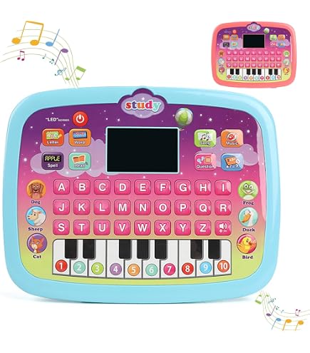 Boxiki Kids Tablet Educativa Bilingüe – Aprende Español Con ABC, Números Y Animales – Juguete Interactivo