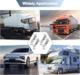 Shudyear 4 Pcs Trailer Number Plate Holder Stainless Steel Bracket Clips view 7