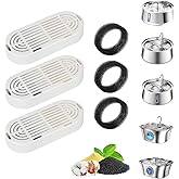 Cat Water Fountain Filter,Pet Fountain Filter Replacement for 3.2L/108oz Cat Drinking Fountain and 4L/134oz Stainless Steel Pet Fountain,Cat Fountain Filter Replacement with Pre-Filter Sponges