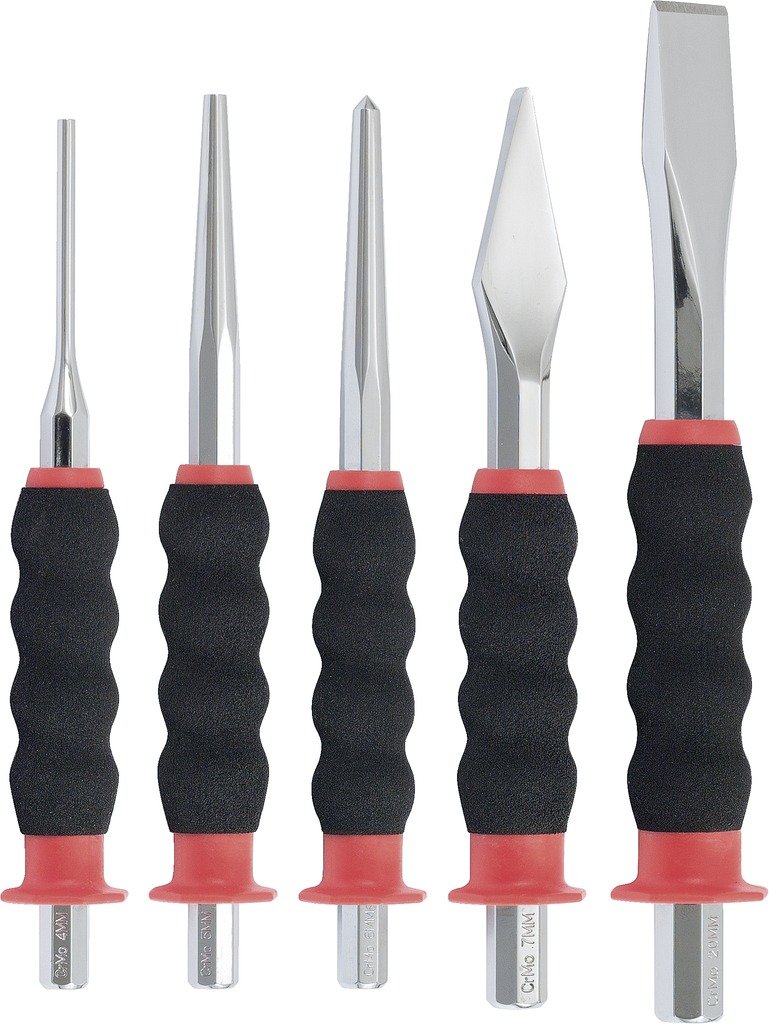 KS Tools 156.024 Chisel and Punch Set (5 Pieces)