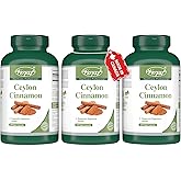 VORST Ceylon Cinnamon 600mg 3 X 120 Vegan Capsules | Gluten Free Supplements for Digestive & Metabolic Health | Cinnamon Stic