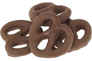 IT'S DELISH Gourmet Dark Chocolate Covered Mini Pretzels by Its Delish, 1 lb Bulk Bag, Sweet & Salty Mini Pretzel Bite Size Pretzels Non Pareil Coated, Kosher Parve, Non-Dairy, Vegan