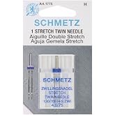 SCHMETZ Euro-Notions Twin Stretch Machine Needle, 4/75-Inch
