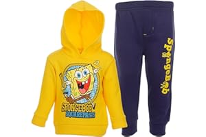 Nickelodeon SpongeBob SquarePants Fleece Pullover Hoodie and Jogger Pants Outfit Set Toddler to Big Kid