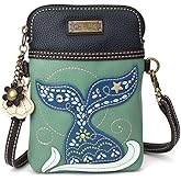 CHALA Dazzled Cell Phone Crossbody Purse-Women PU Leather Multicolor Handbag with Adjustable Strap
