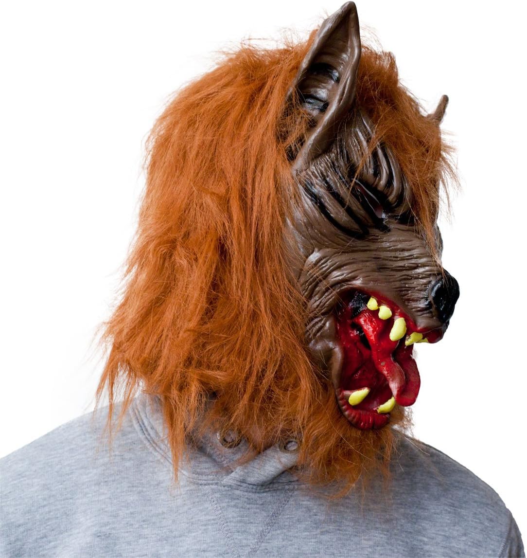 Werewolf Horror Mask Halloween Mask Wolf Full Face Mask Carnival Werewolf Mask Black - Image 3