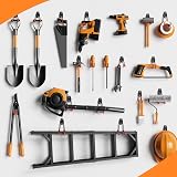 HSTMYFS Kitmiido Garage Hooks Set 10 Pack Double Wall Mount Heavy Duty view 7