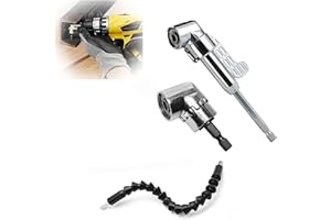 2pcs 105 Degree Right Angle Driver,New Corner Tool Screw Hub with Multi-Function Bend Scrwdriver Bit,90 Degree Drill Adapter,