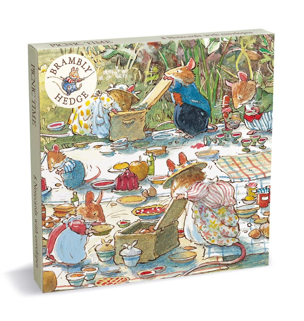 Museums & Galleries Brambly Hedge Picnic Time 8 Square Notecards Wallet