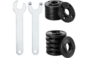 DIRBUY 12 pcs Angle Grinder Flange Nuts 5/8"-11, Suit for All 4-1/2" with 2 pcs Spanner, Angle Grinder Flange Replacement for Makita, Ryobi, Dewalt, Milwaukee, Craftsman