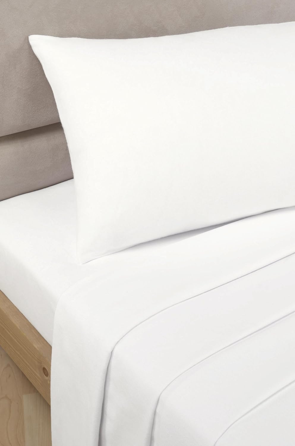 GMTEXTILE 100 Egyptian Cotton 200 TC Super King Flat Sheet, WHITE