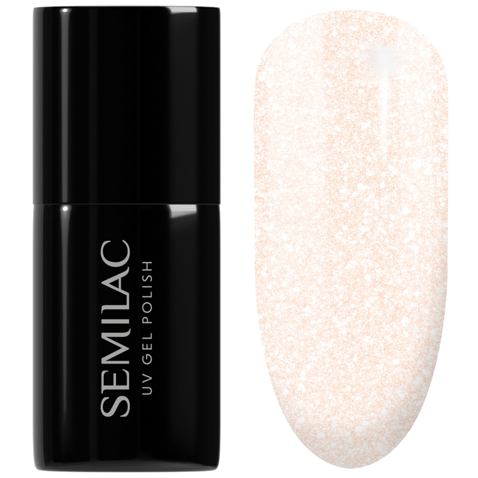 SEMILAC Gel Nail Polish 580 Party Together - Full Coverage Gel Polish - Soak Off Easy To Use LED/UV Nail Lamp - Long Lasting Manicure and Pedicure up to 3 weeks