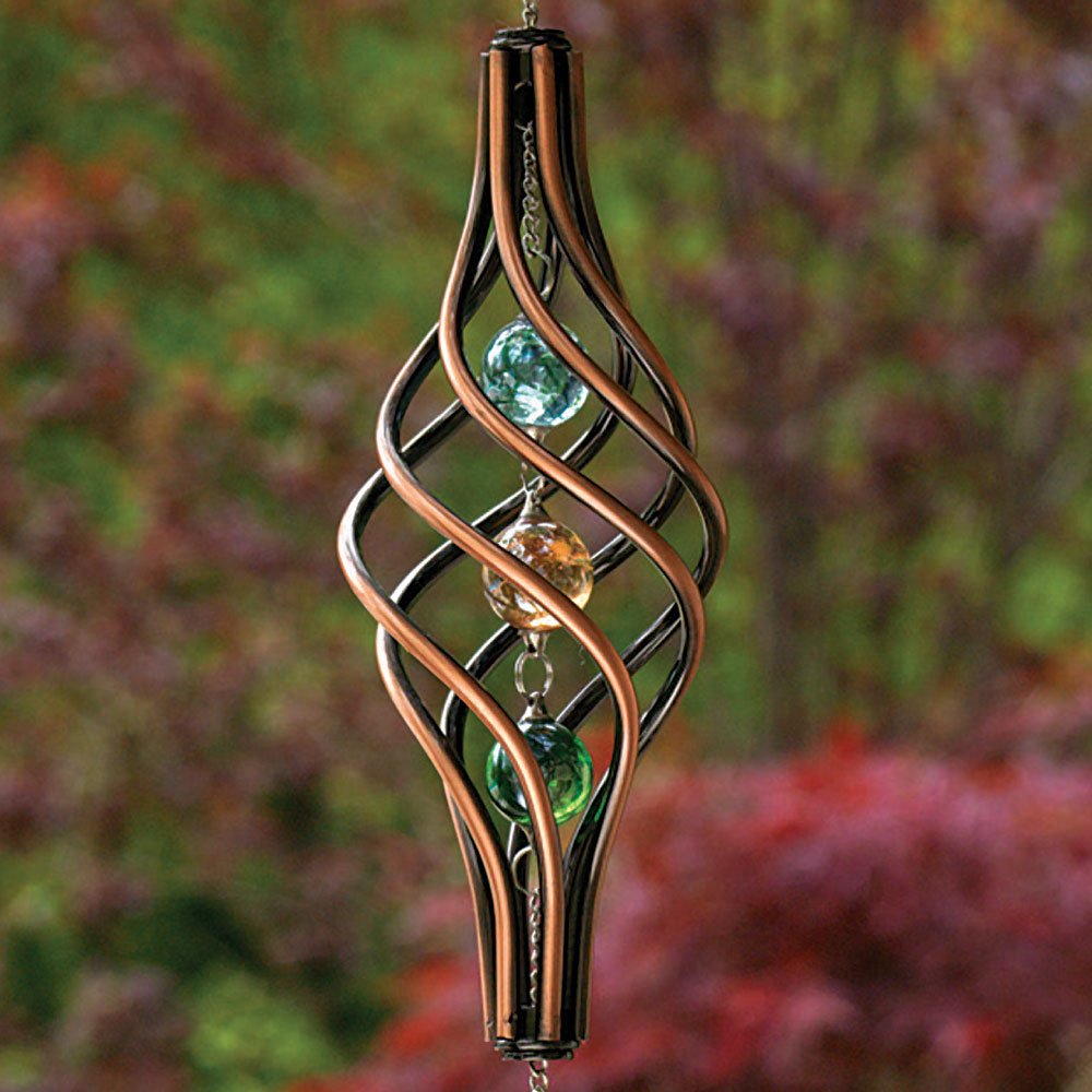 Bits and Pieces Copper Toned Wind Ornament Unique Outdoor Lawn and