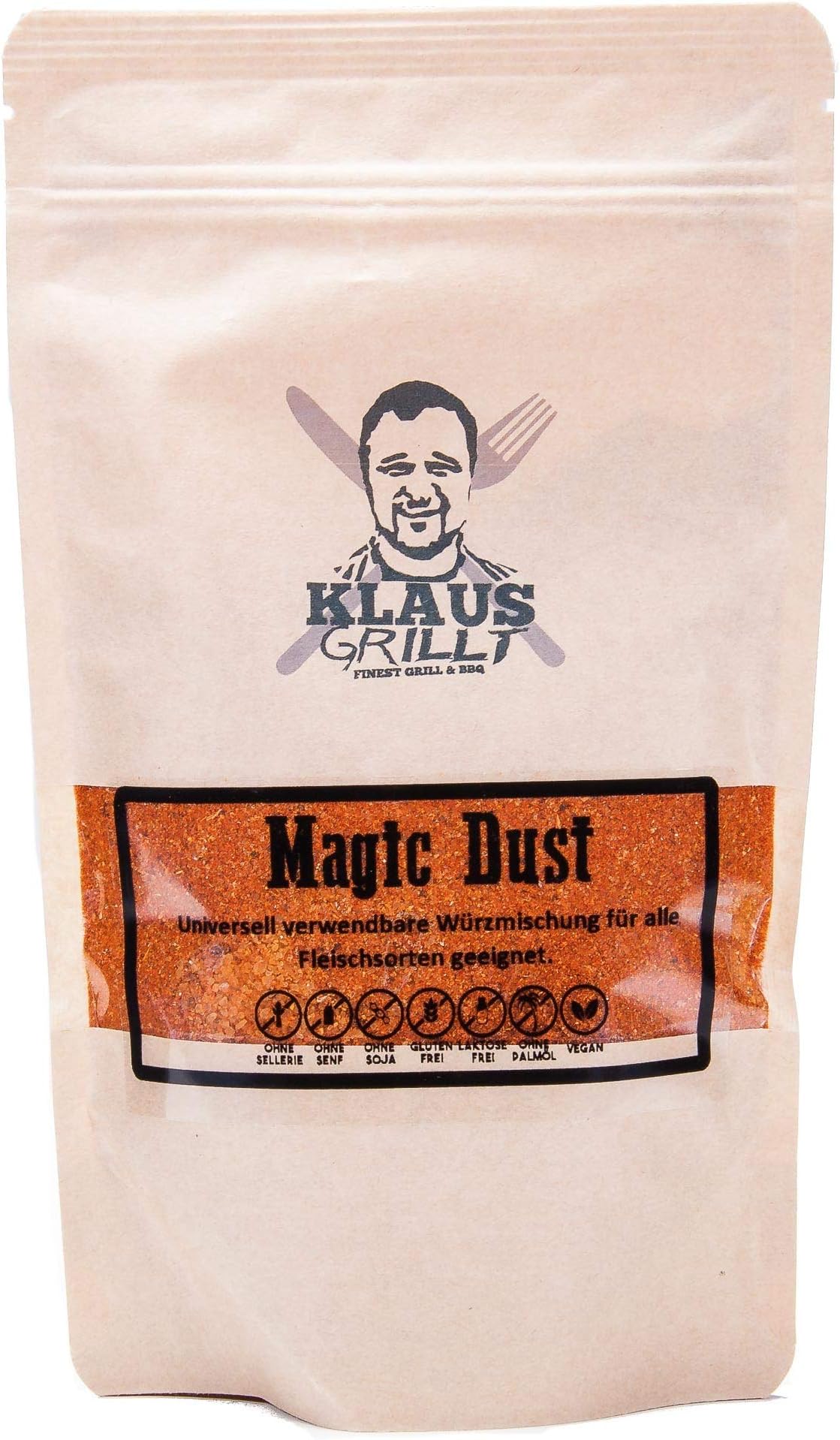 Klaus grillt Magic Dust Rub, Pack of 1 (1 x 250 g)