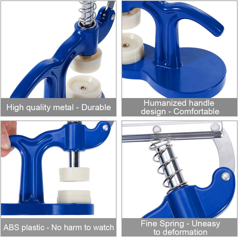 Zacro Watch Press Set, Watch Back Case Closer, Watchmaker Watch Repair Tool Kit with 12pcs Fitting Dies: Home Improvement