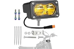 Compatible fits Ridstar Q20 Ebike Headlight, 6500K 20W Super Bright Waterproof LED Light for Ebike, 3 Pin Universal 12V-60V f