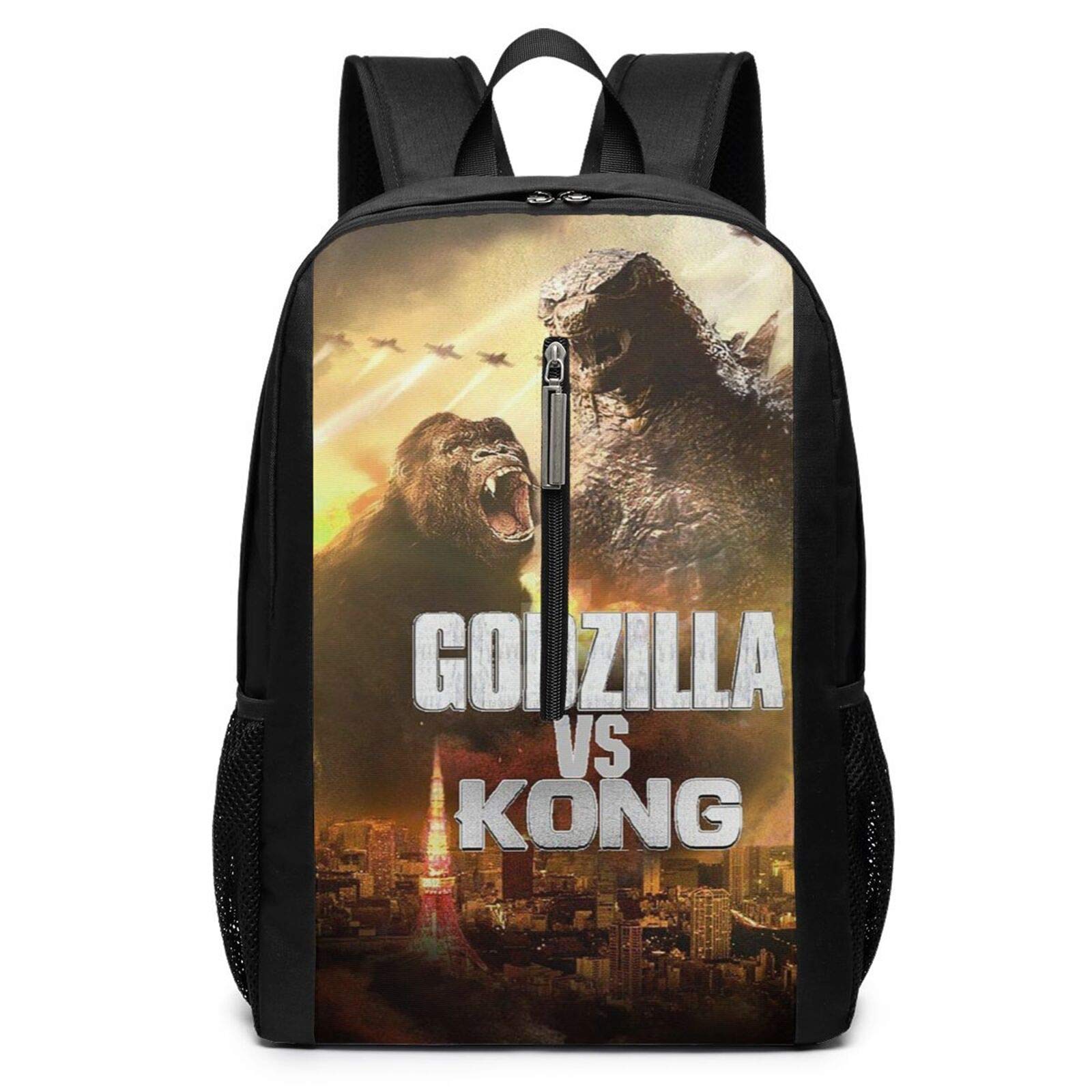 Godzilla Vs. Kong Backpack 17 Inch Youth Backpack Student Backpack For Boys Girls Children Kids.