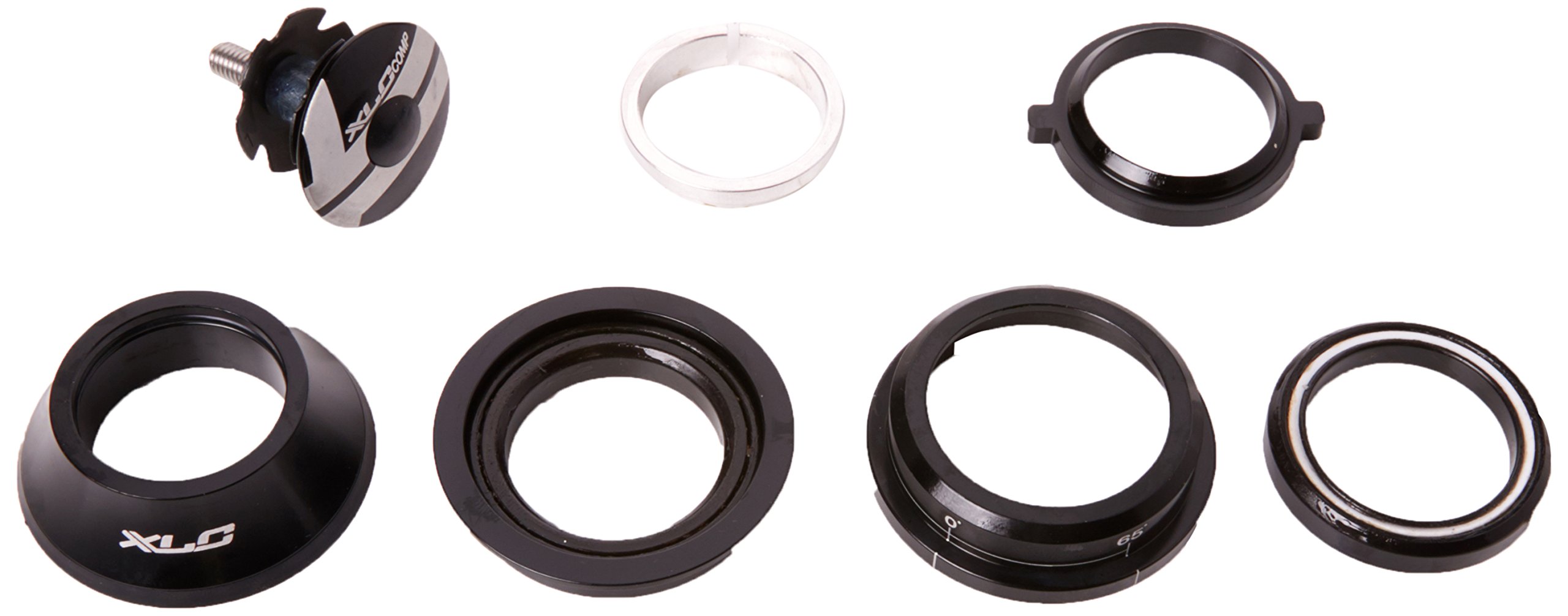 XLC Comp A-Head Accessories HS I12 1 1/8 Konus 30.0 mm Semi Integrated Headset Assembly – Black, 2500509000