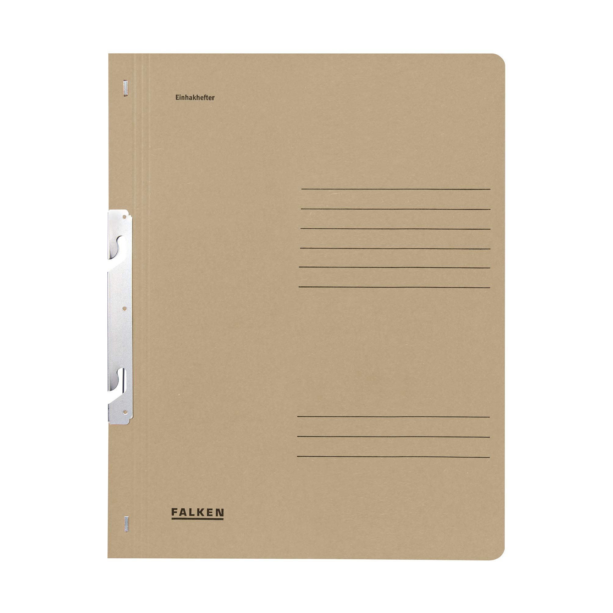 Exacompta - Ref 80004088001F - FALKEN - Hook-In Bottom-Up Flat Files - A4 (210 x 297mm) in Size, Blue Angel Certified, 250gsm Recycled Manilla - Grey (Pack of 50)