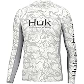 HUK Mens Icon X Pattern Long Sleeve Shirt, Performance Fishing Shirt