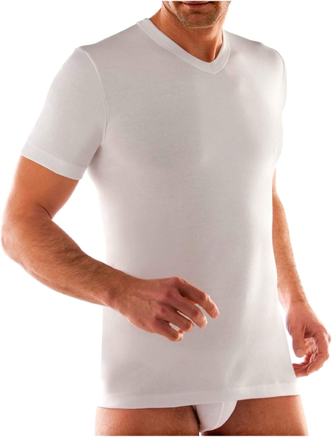 DAVID ARCHY Maglietta intima da uomo a maniche lunghe