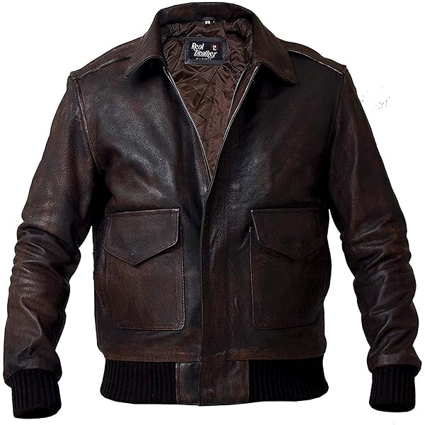 Desired Jackets Mens G-1 Fur Collar US Navy Flight Distressed