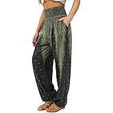 QIANXIZHAN Women's Harem Pants, Joggers Sweatpants Lounge Yoga Boho Clothes with Pockets