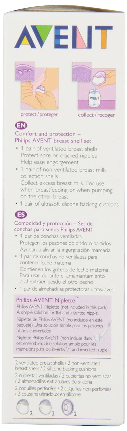 Amazon Com Philips Avent Comfort Breast Shell Set 2 Count Baby
