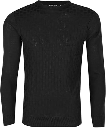 black crew neck mens jumper