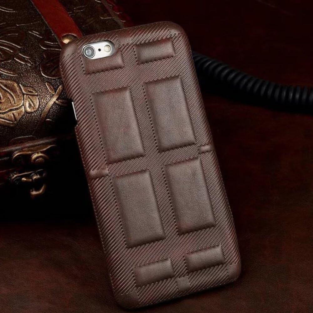 Iphone 6s Plus Case, Lwang Luxury Antique 360 Protective leather Shockproof Back Case for Iphone 6 6s plus (antique dark brown)