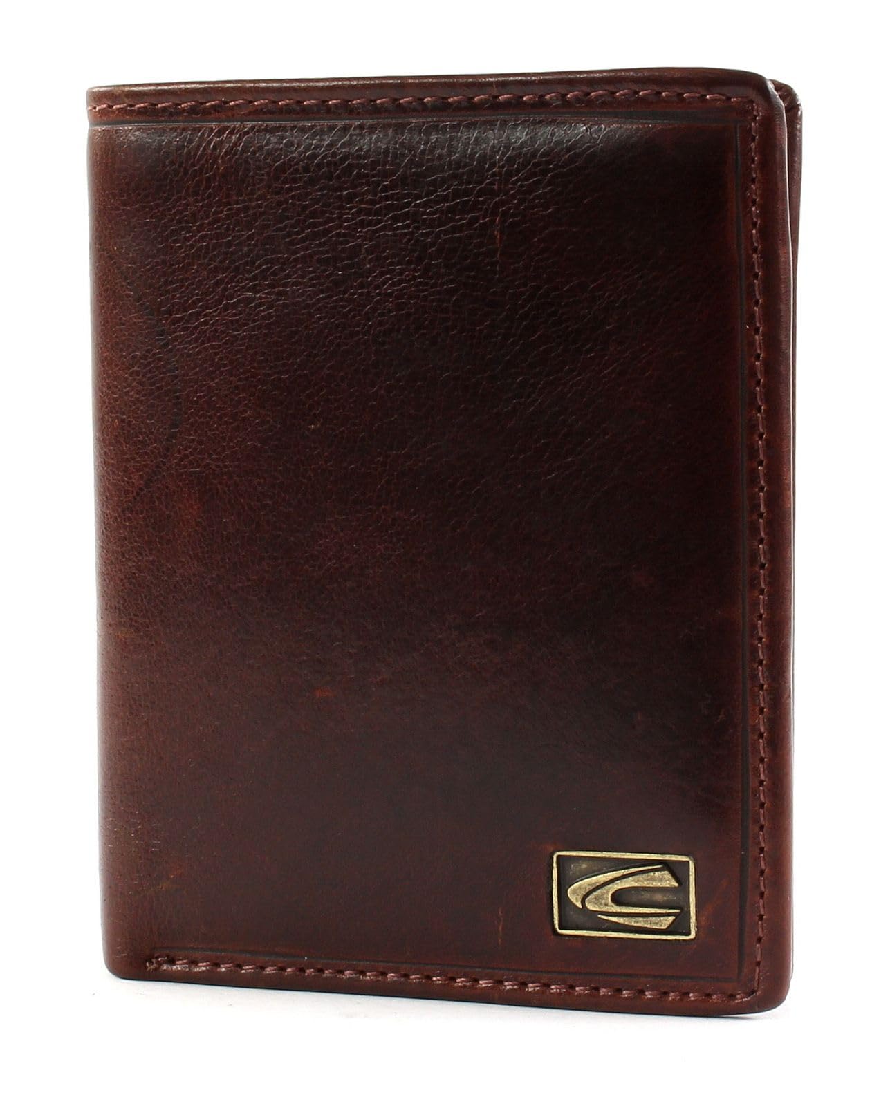 camel active Japan RFID Leather Wallet for Men - Portrait Size - Medium Size, Cognac, 9,5 x 2 x 12,5 (LxBxH), Classic