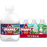 Ozarka Texas Spring Water Bottles - 12 Pack, Mini 8 Fl Oz Bottles | Still Drinking Water with Naturally Balanced Minerals for a Crisp Clean Taste