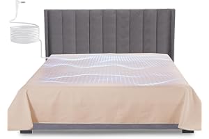 REAENG Grounding Mat for Bed, Grounding Sheets Blanket with Grounding Cord, Earthing Mat Grounding Pad 95% Cotton+ 5% Silver Fiber (Beige, 60"80inch)