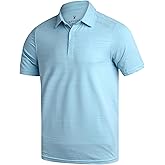 Spyder Mens Golf Shirts - Lightweight Moisture-Wicking Athletic Performance Collared Short Sleeve Polo Shirts for Men