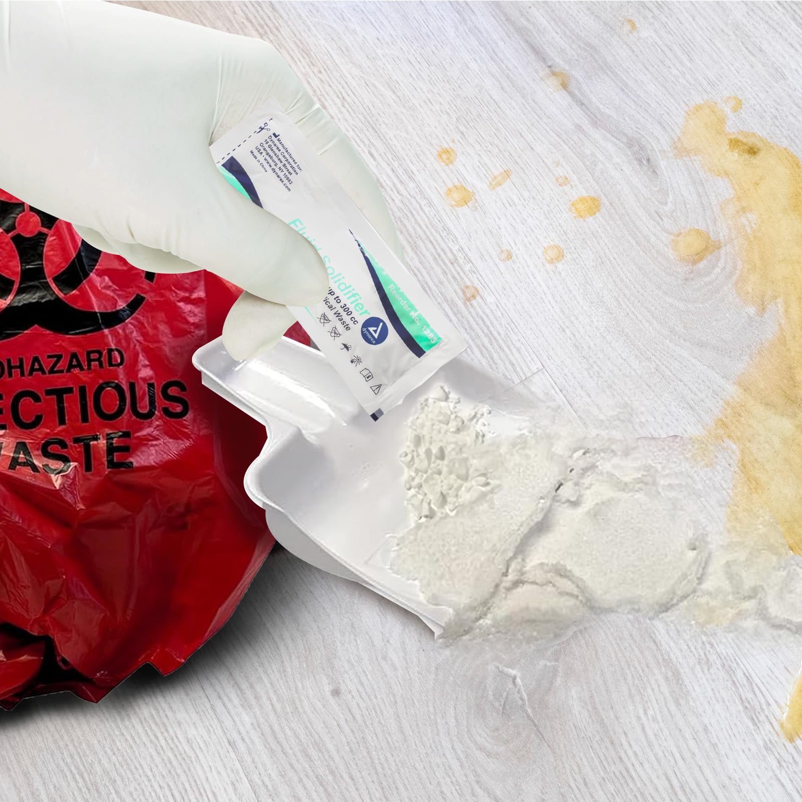 Disposable Fluids Mua MFASCO Bloodborne Pathogens Spill Kit - Cleaning Bag, Disposable ...