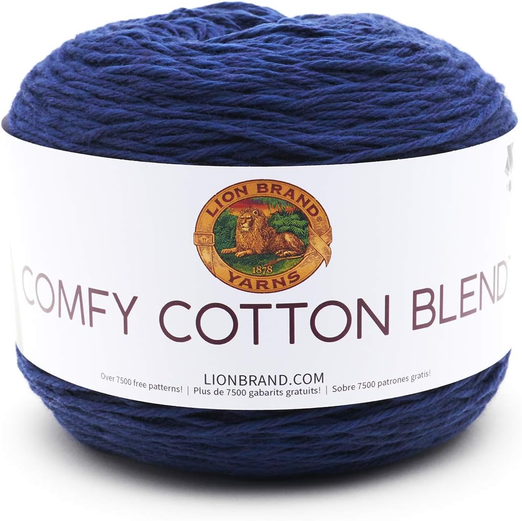 Lion Brand Yarn Comfy Cotton Blend Yarn, One Size, Spectrum