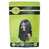Hollywood Henna Hair Color (Black) Organic Color Hair Beard Dye (Pack of 1-227g) Henna Based Hair Colors with Pure Herbs Free Chemicals Long Lasting Natural Hair Dye for Men & Women Gift