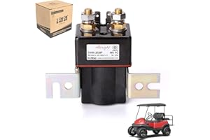 9.99WORLD MALL Albright Solenoid 48 Volt, 4 Terminal Solenoid for Club Car DS & Precedent 2000-up Electric Golf Cart OEM#1019087-01 101908701