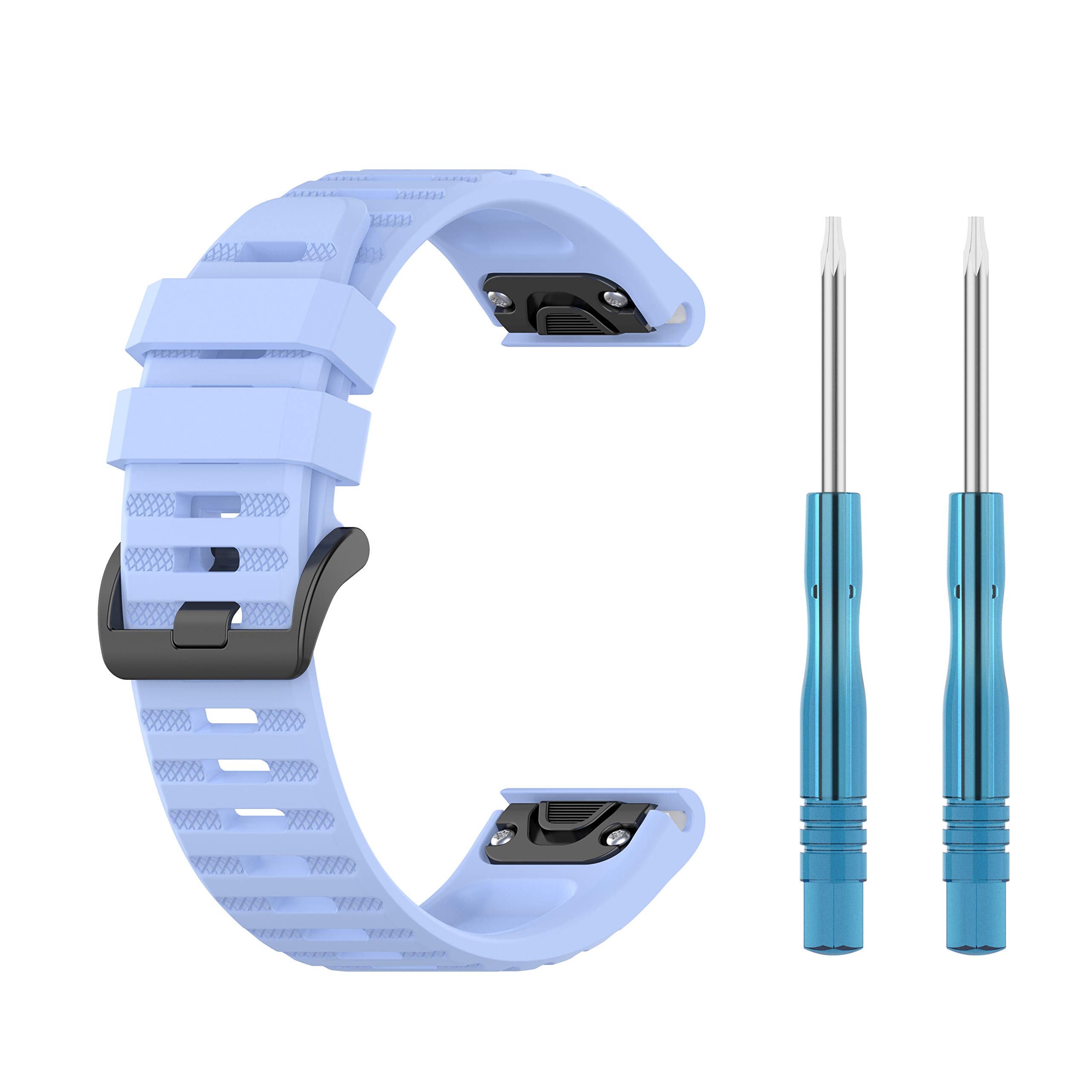 Tiggo 22mm Smart Watch Strap for Garmin Fenix 7, Silicone Band WristStrap,Replacement Bracelet Wristband Wrist Strap for Garmin EPIX/Approach s62 /Fenix 6 GPS/Fenix 6 Sapphire GPS (blue 1)