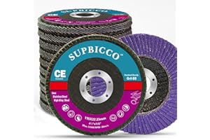 SUPBICCO 10 Pack 60 Grit Flap Discs 4 1/2 for Angle Grinder, Sanding Disc, T29 Ceramic Abrasives Flapper Discs, Grinding Wheel