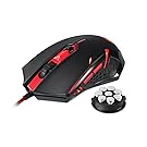 Redragon M601 Gaming Mouse wired with red led, 3200 DPI 6 Buttons Ergonomic CENTROPHORUS Gaming Mouse for PC