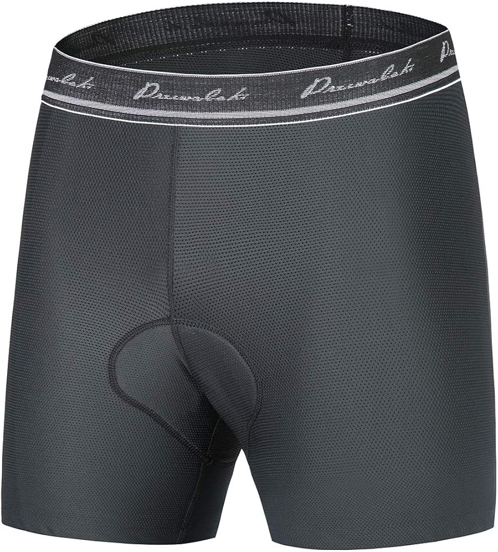 Przewalski Mens Cycling Underwear Shorts 3D Padded Bike Bicycle Riding MTB Liner- Verified Fit&Comfort: Clothing