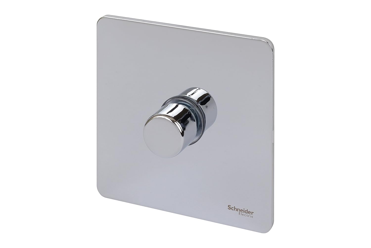 Schneider Electric Ultimate Screwless Flat Plate, Single Rotary 2 Way Dimmer Light Switch, Main and Low Voltage, 400W/VA - Image 3