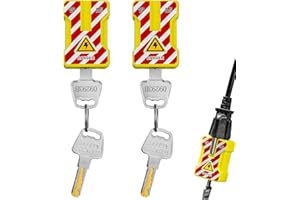 BOZZYS Plug Lock for Cords | Fits 2 & 3 Prong US Plugs | OSHA Compliant Key-Retaining Loto Locks for Electrical Shutdown | Keyed Different & 2 Pack