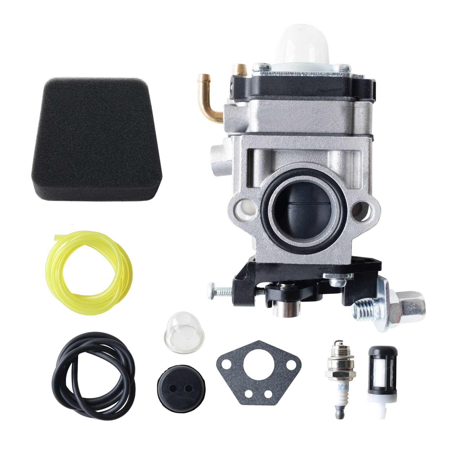 Photo 1 of Annolai 300486 43cc Carburetor For Earthquake E43 MC43 Auger Tiller Parts Earthquake 43cc Viper Engine E43 E43CE Auger MC43 MC43E Cultivator Powermate 43cc Tiller Carburetor w 3004156 Air Filter