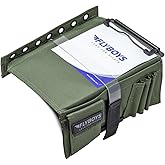FlyBoys Classic Kneeboard for Pilots – Leg Strap, Flexible Clipboard, Eyelet Strip – General Aviation & EFB Compatible – Olive Green