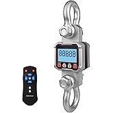 Hyindoor 5000kg 11000lb Crane Scale, 5T Digital Crane Scale with Remote Control, Industrial Heavy Duty Electronic Hanging Scale Hoist Scales